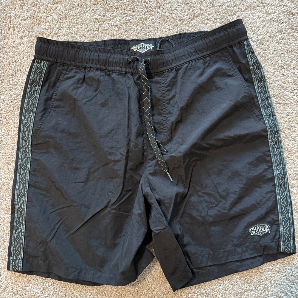 Black Swim Shorts with Logo